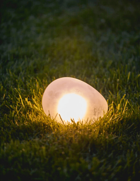 Solar Glass Pebble Light