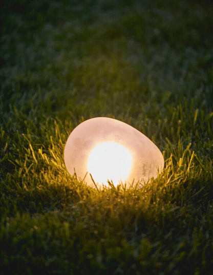 Solar Glass Pebble Light