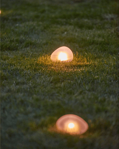 Solar Glass Pebble Light