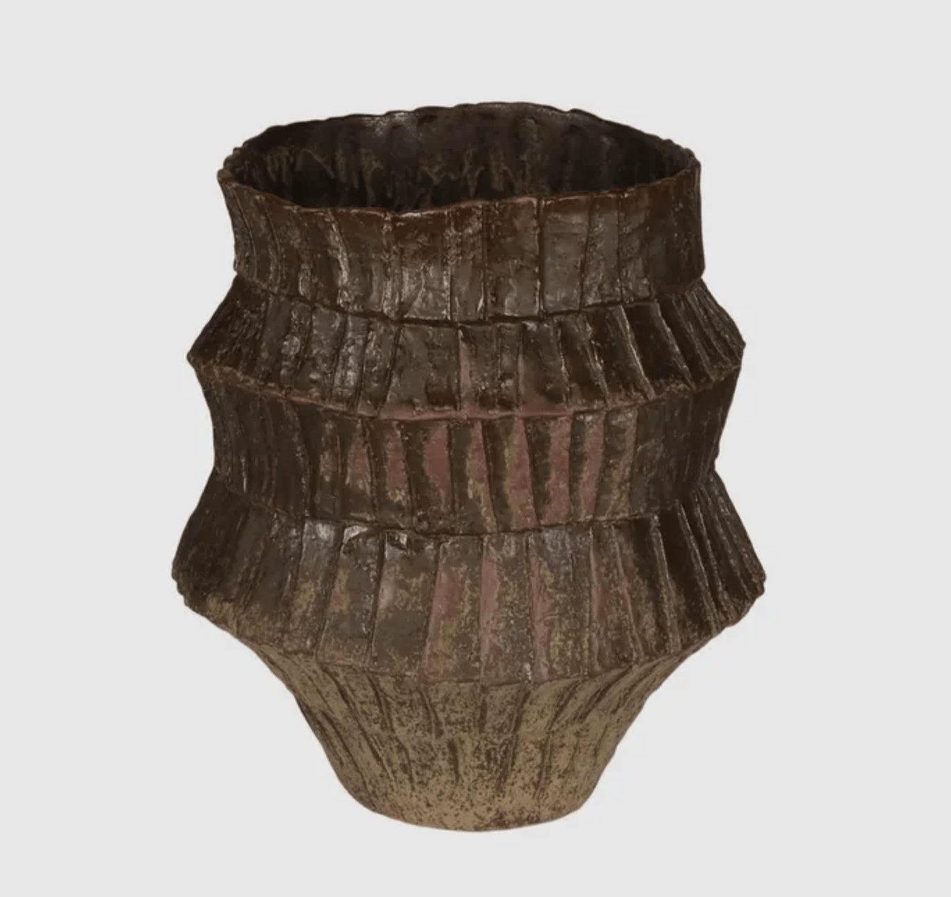 Bronze Ruffle Vase