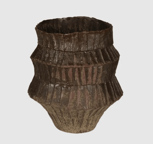 Bronze Ruffle Vase