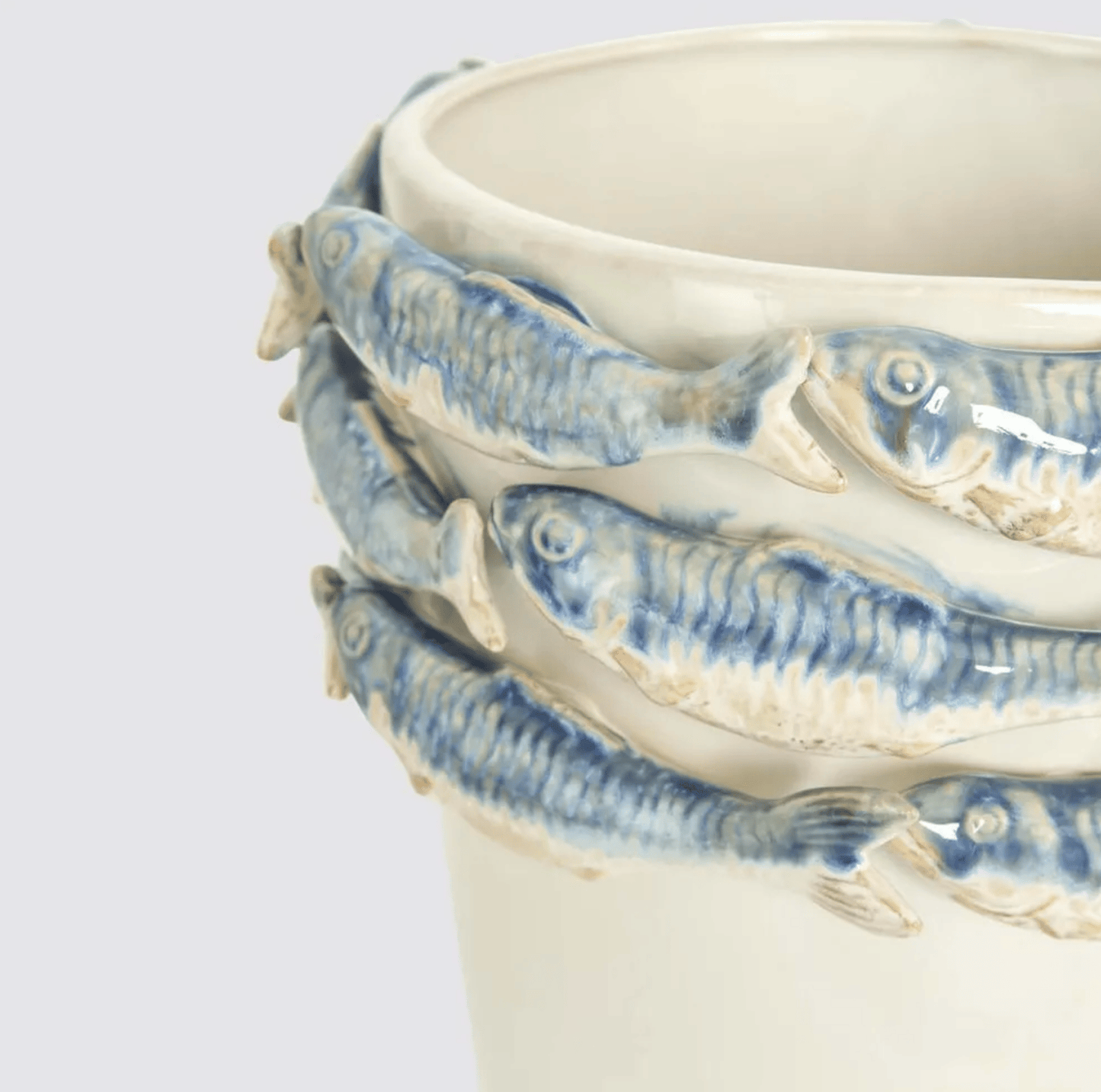 Coastal Sardine Minimalist Vase