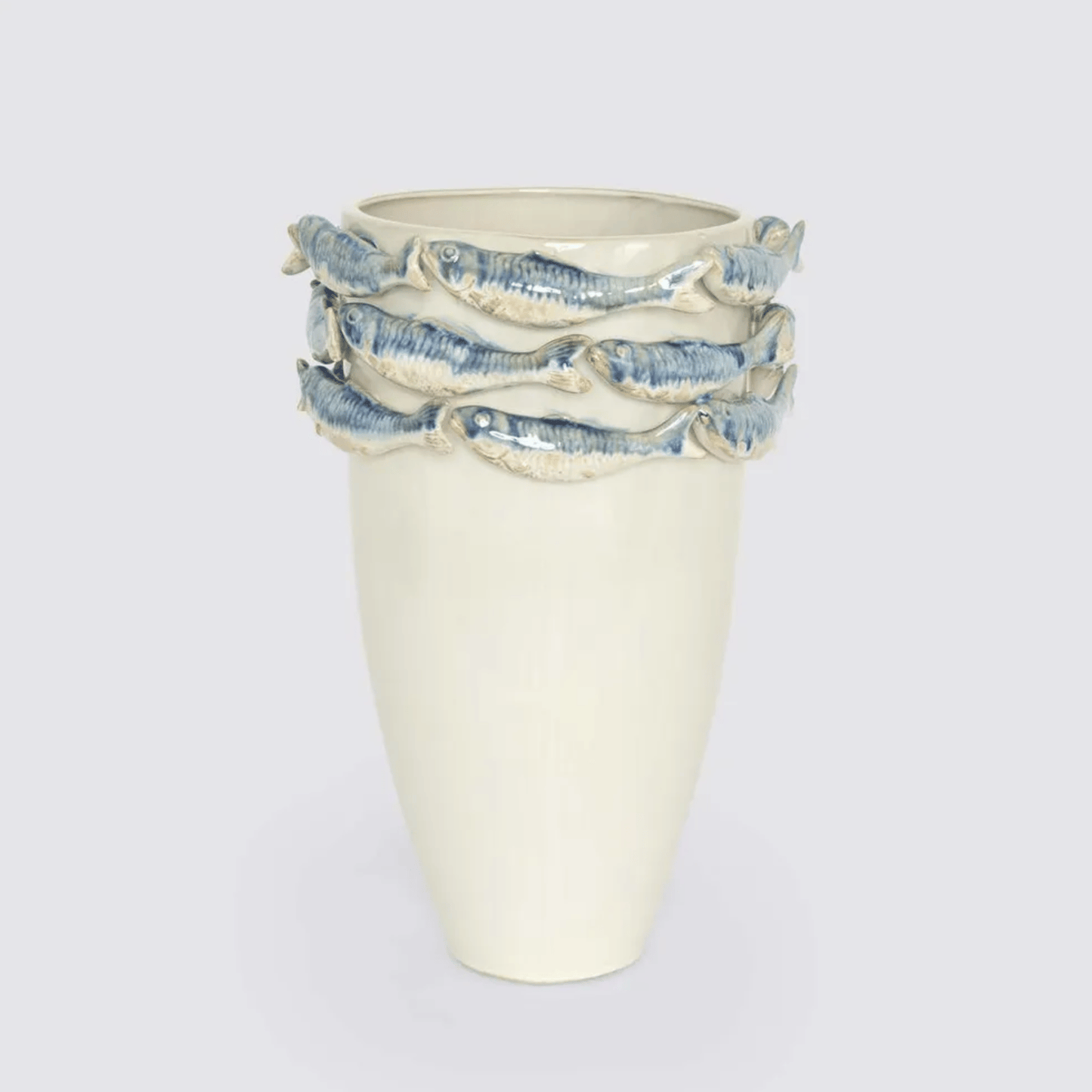 Coastal Sardine Minimalist Vase