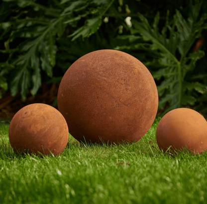 Corten Garden Sphere Collection