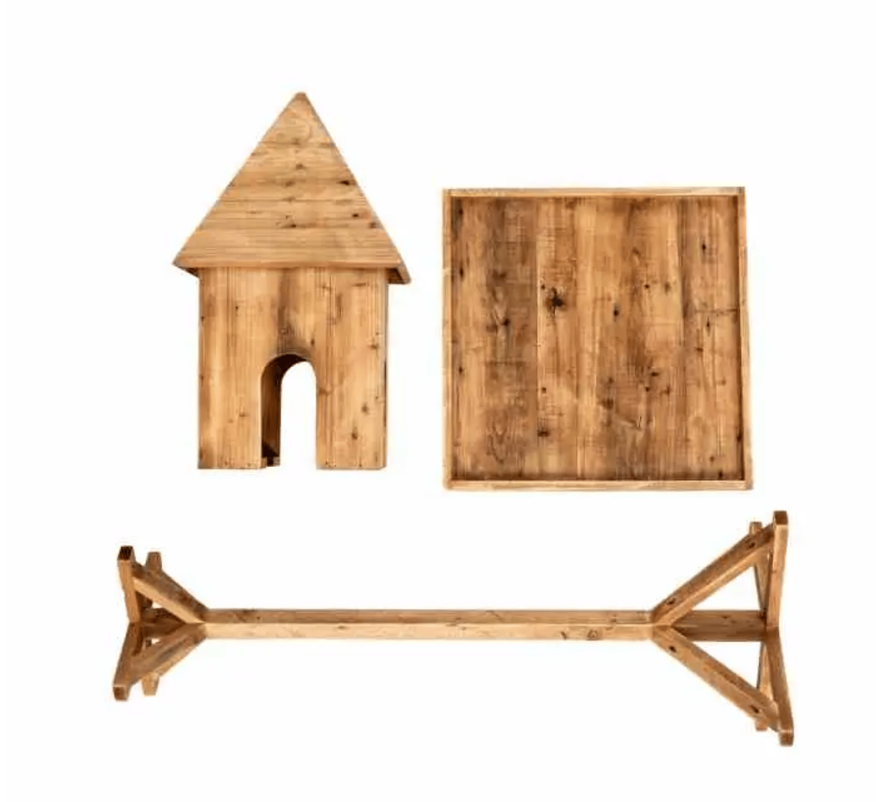Timber Birdhouse Stand - Natural