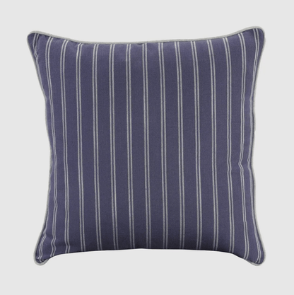Riviera Navy Pinstripe Cushion