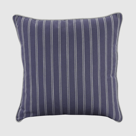 Riviera Navy Pinstripe Cushion