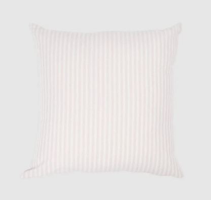 Blush Ticking Cushion