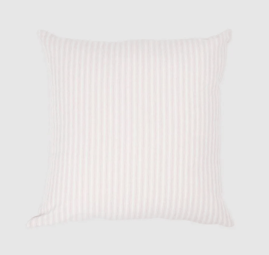 Blush Ticking Cushion