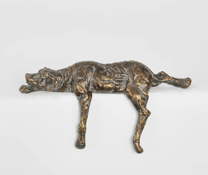 Benson Resting Dog Sculpture