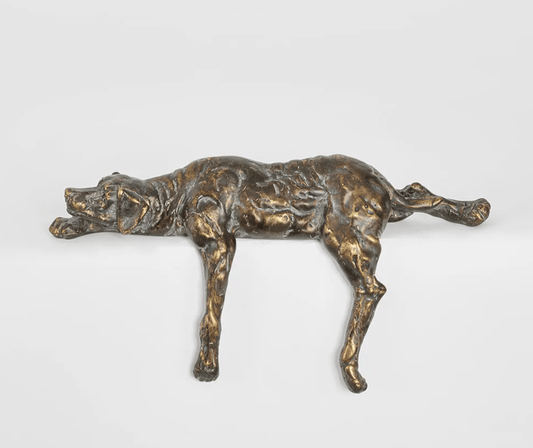 Benson Resting Dog Sculpture