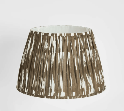 Woven Ikat Drum Shade XL - Brown