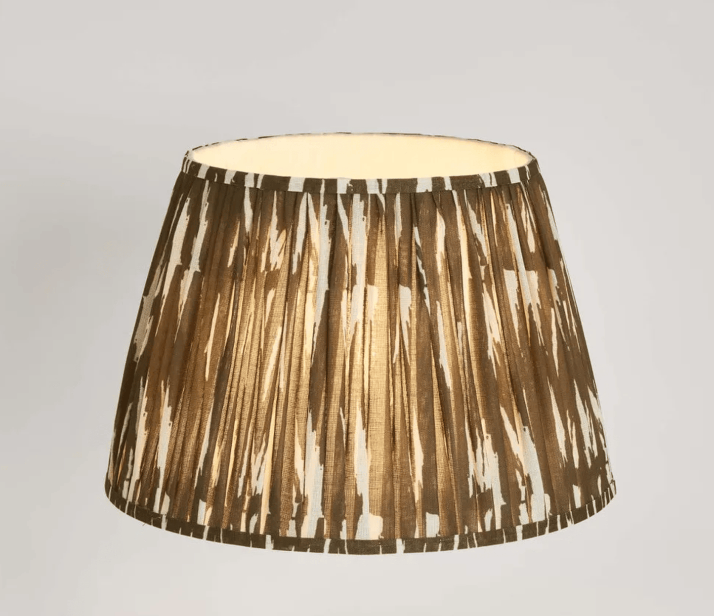 Woven Ikat Drum Shade XL - Brown