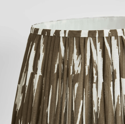 Woven Ikat Drum Shade XL - Brown