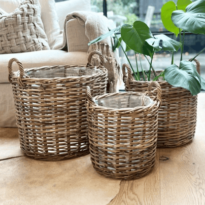 Lined Willow Basket