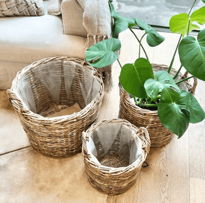 Lined Willow Basket