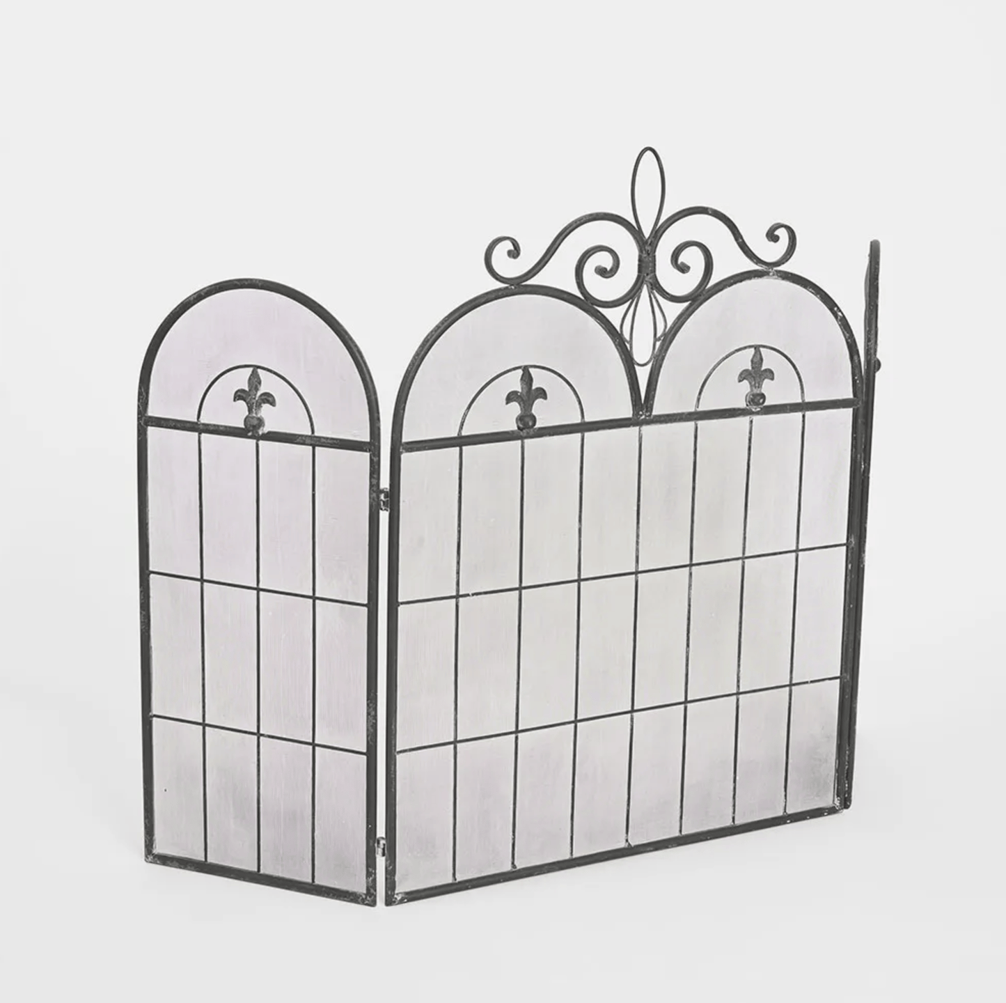 Fleur de Lys Firescreen - Black