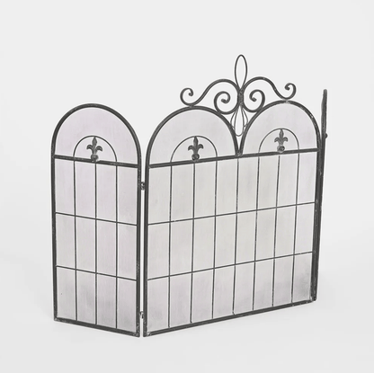 Fleur de Lys Firescreen - Black