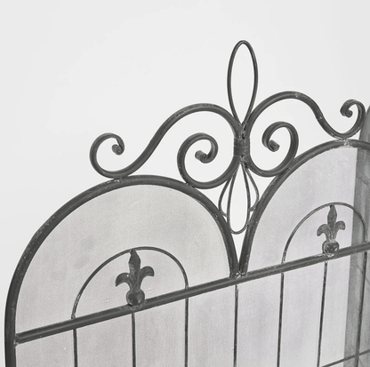 Fleur de Lys Firescreen - Black