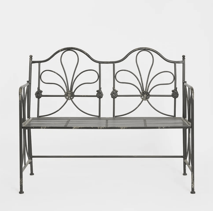 Ivy Garden Bench - Foldable Black