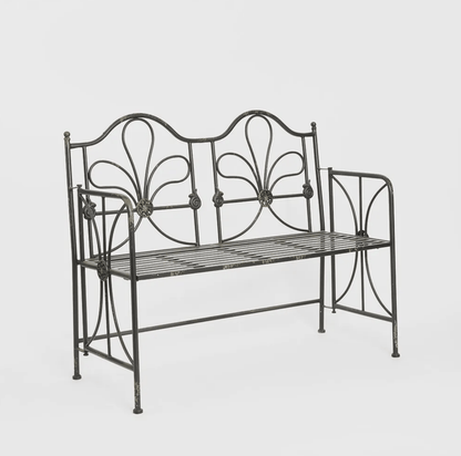 Ivy Garden Bench - Foldable Black
