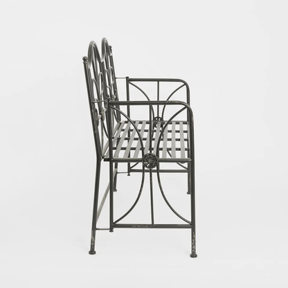 Ivy Garden Bench - Foldable Black