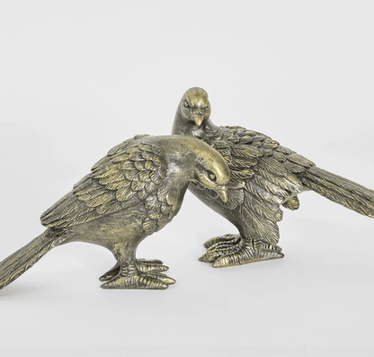Dove Lovebird Sculptures Set of 2