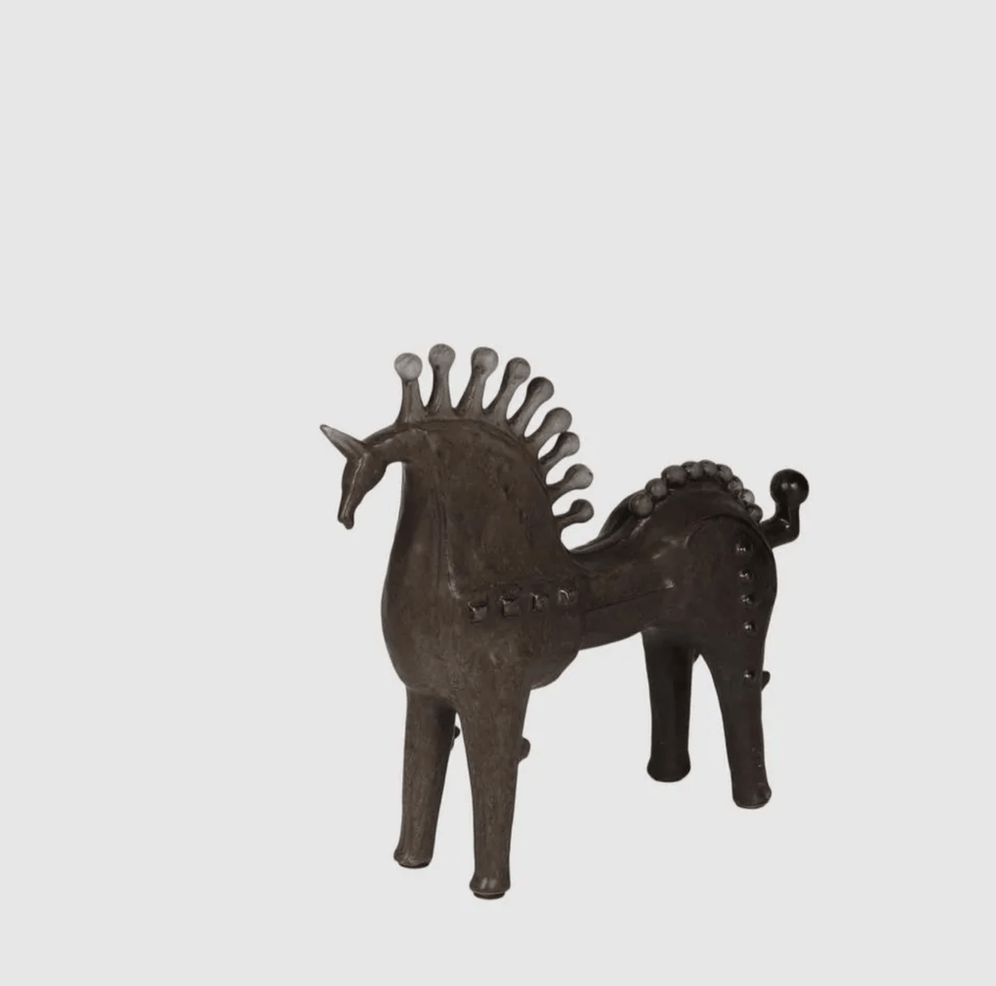 Crowned Steed Sculpture Small - Black