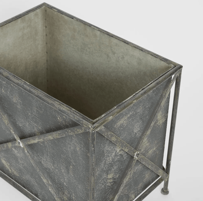 Antique Zinc Planter Set