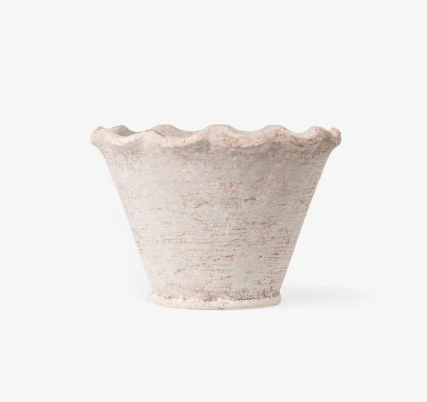 Scalloped Wave Planter Pot