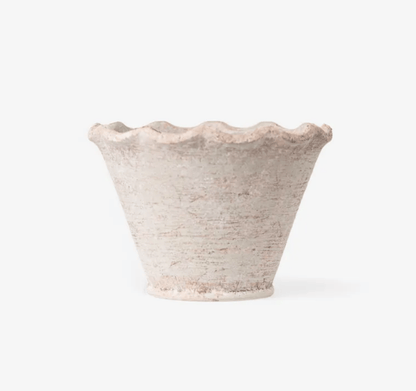 Scalloped Wave Planter Pot