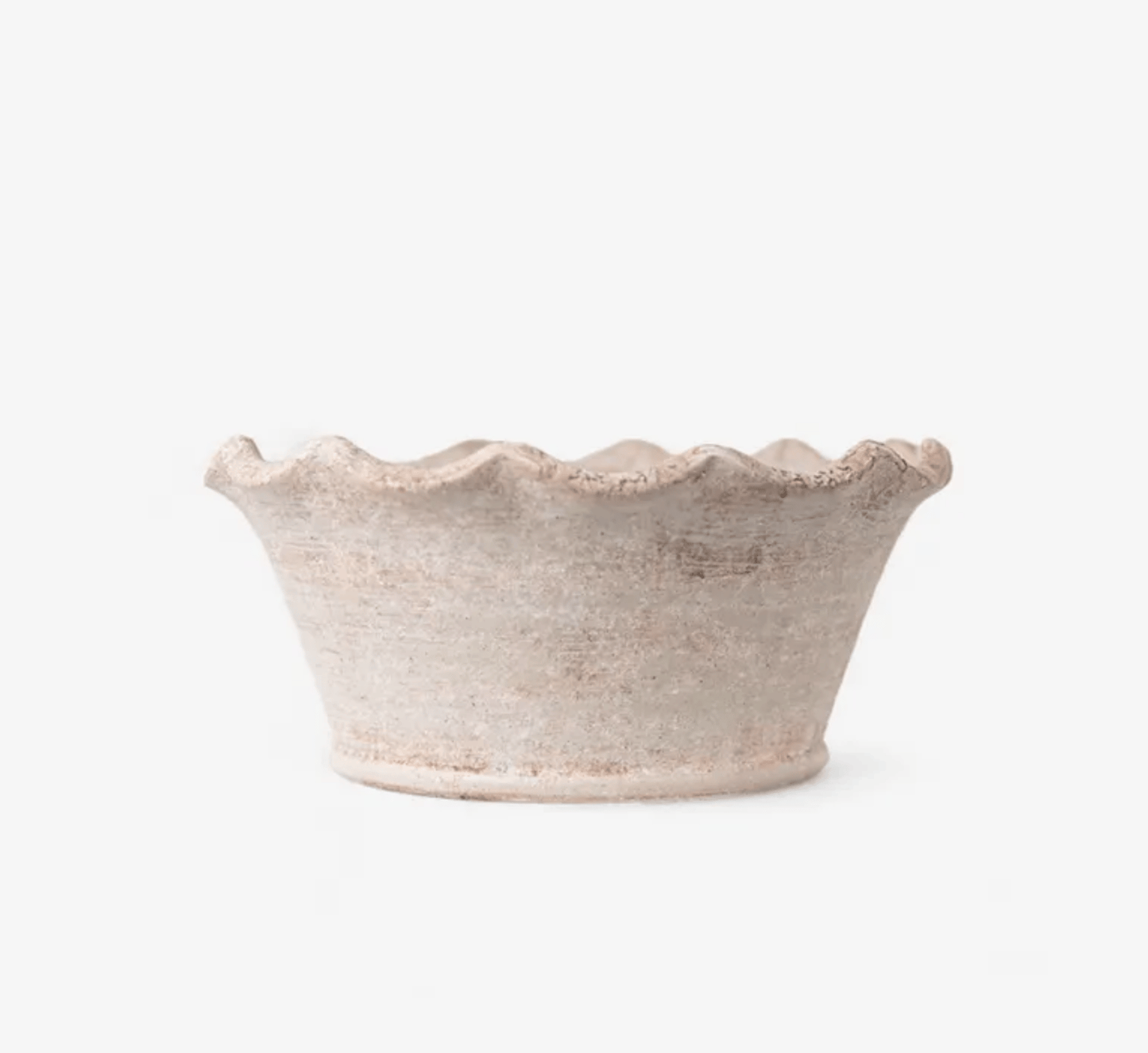 Scalloped Wave Planter Bowl