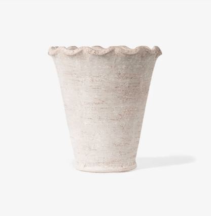 Scalloped Wave Planter Vase