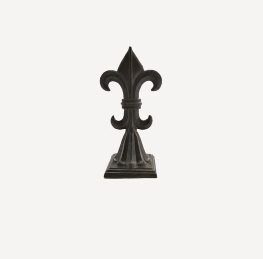 Fleur de Lys Iron Doorstop