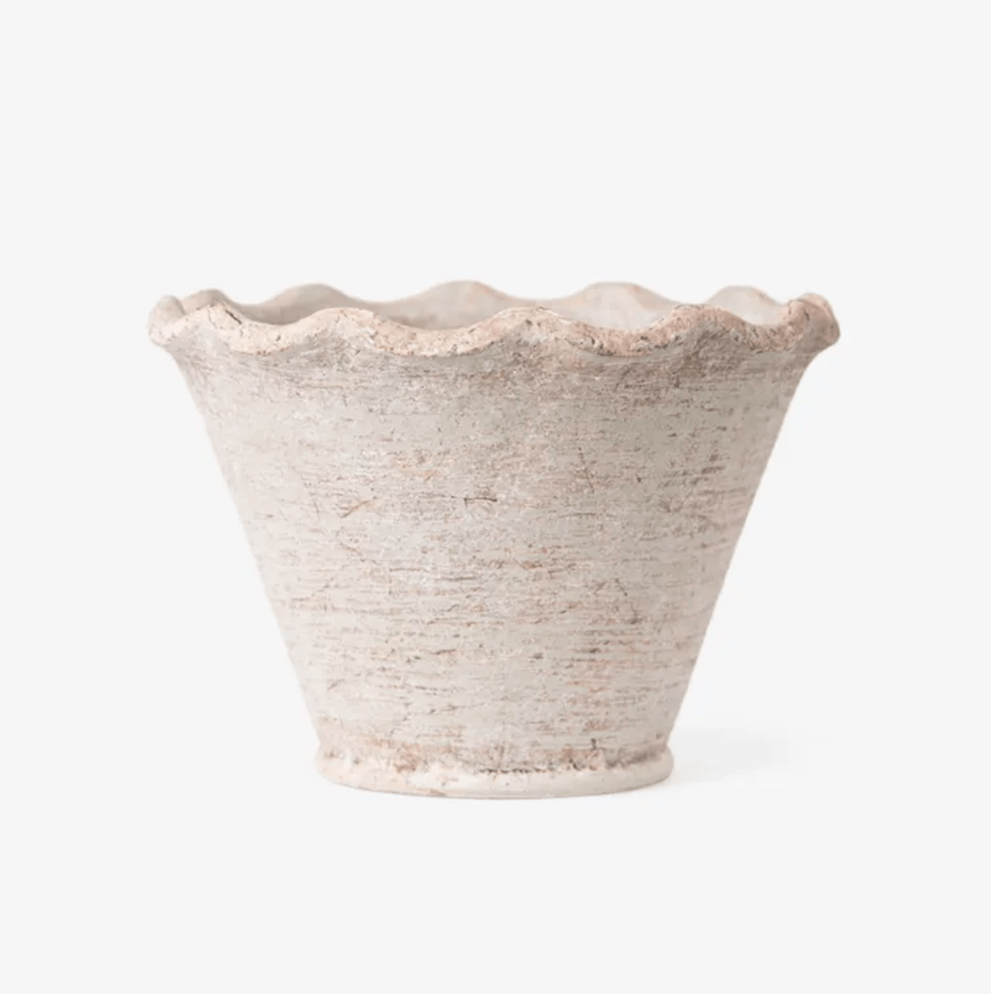 Scalloped Wave Planter Pot