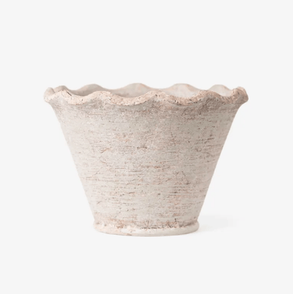Scalloped Wave Planter Pot