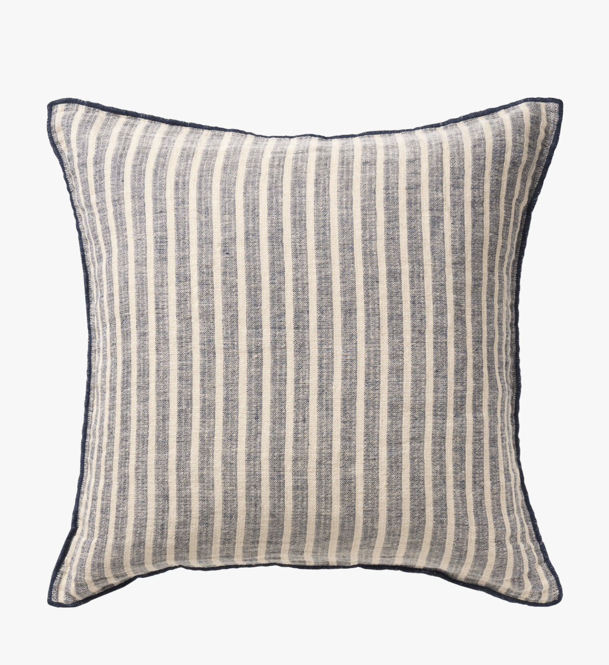 Indigo Stripe Linen Cushion
