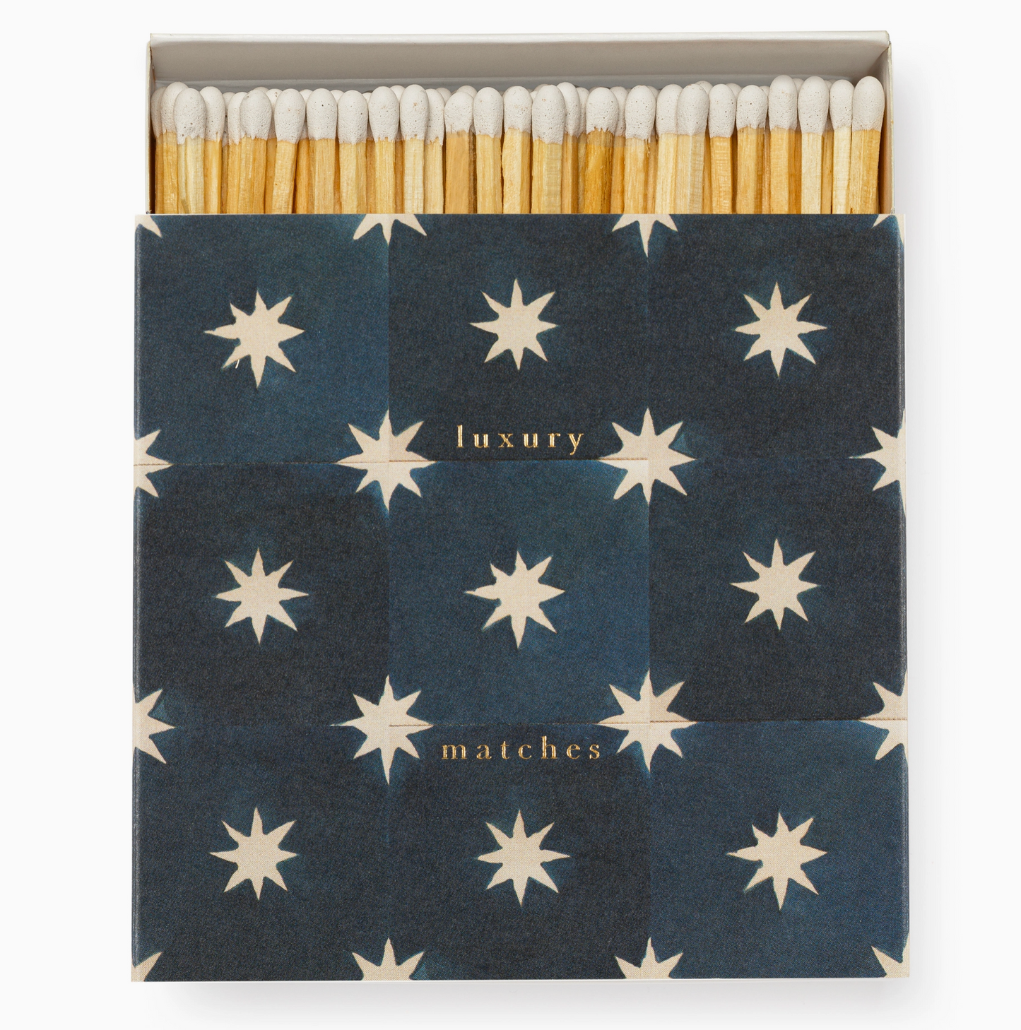 Navy Star Tile Square Matchbox