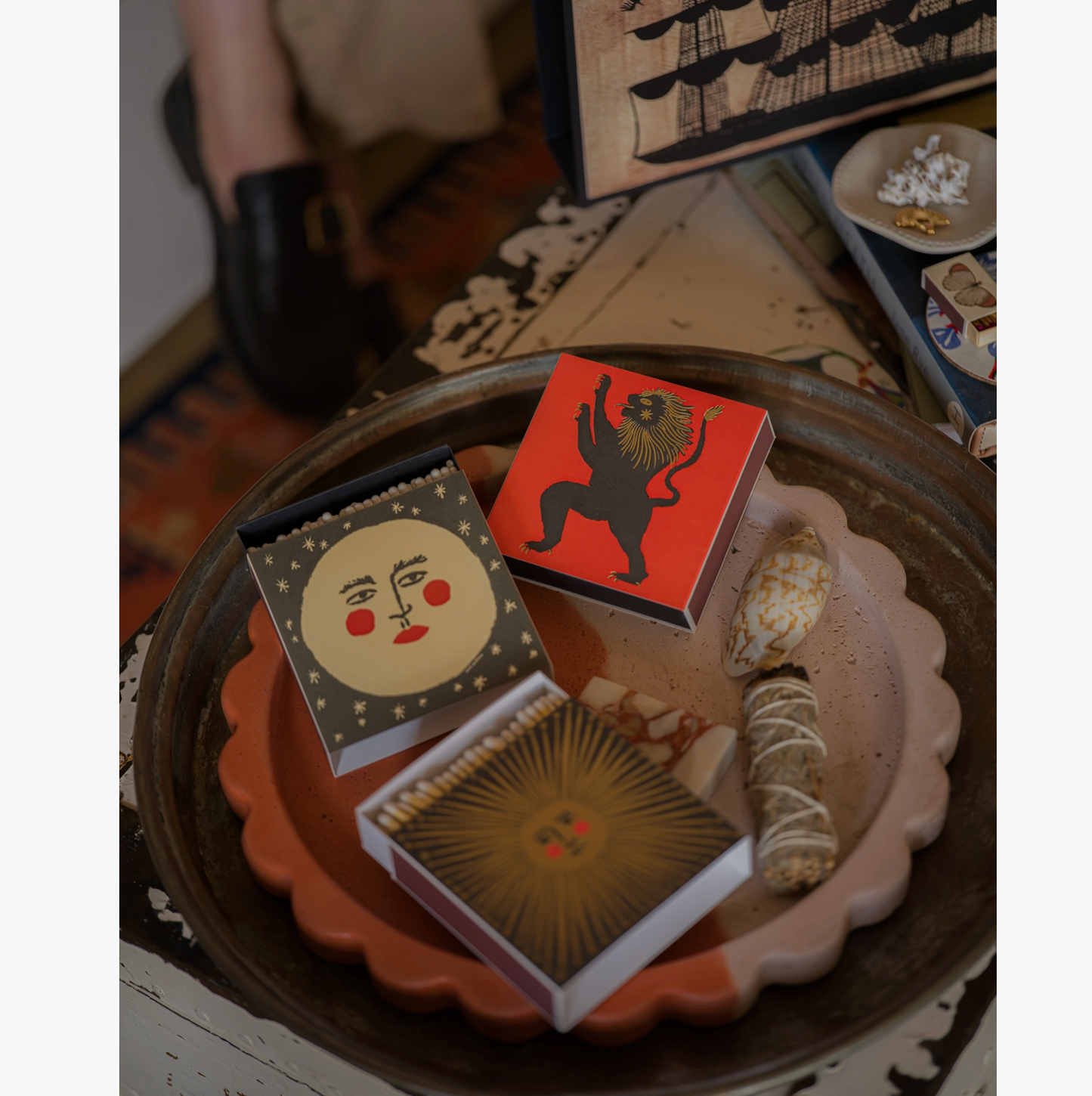 Sun Ray Square Matchbox