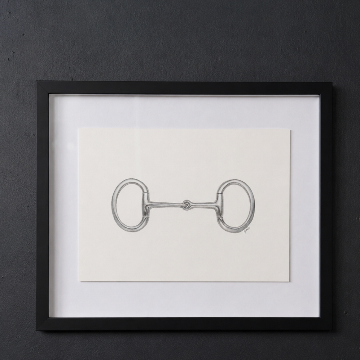 Horse Bit Study Framed Artwork