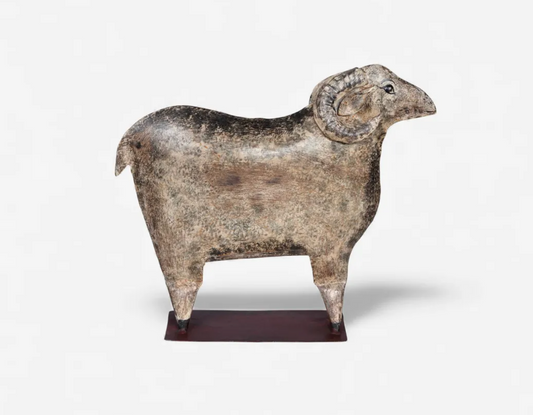 Hand painted iron sheep - HAROLDS