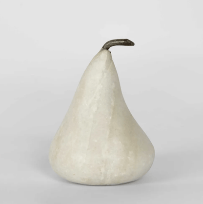 Hand-Carved Marble Pear