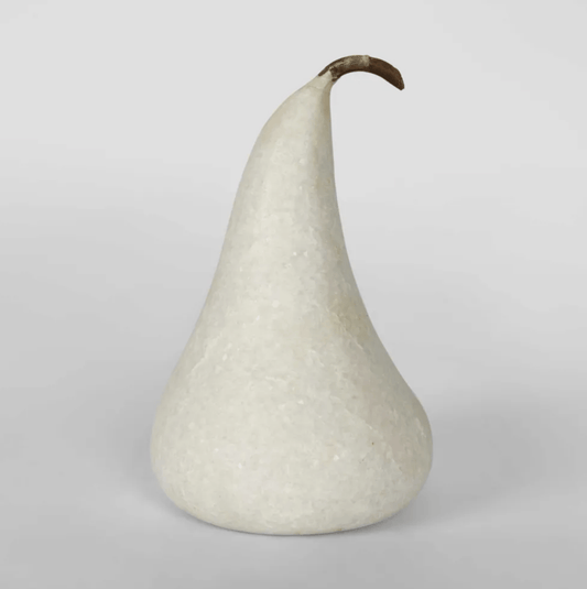 Hand-Carved Marble Pear