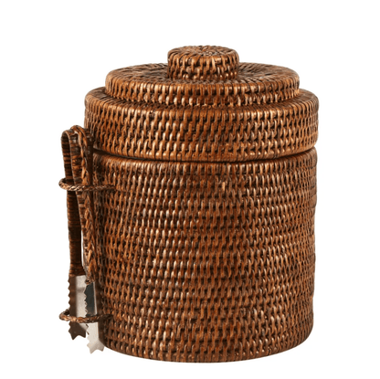 Handwoven Rattan Ice Bucket