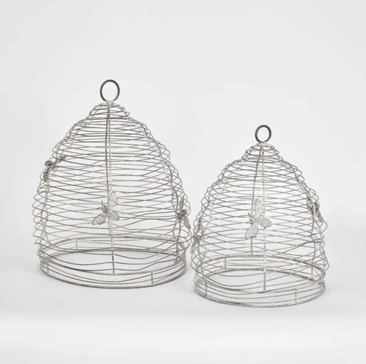 Bee Garden Cloche - Zinc