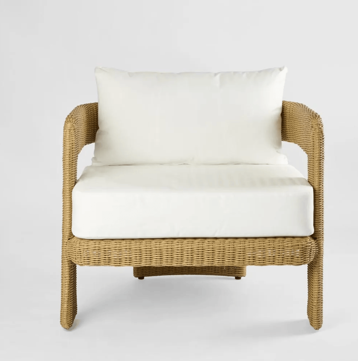 Twisted Wicker Outdoor Armchair