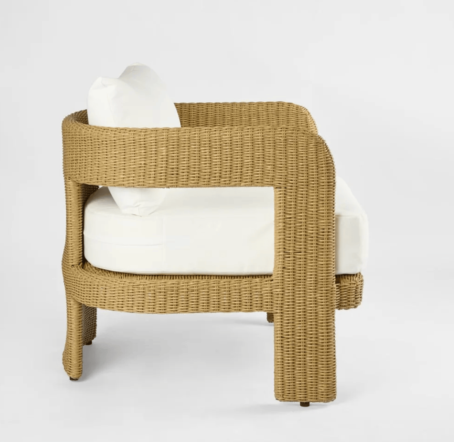 Twisted Wicker Outdoor Armchair