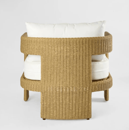 Twisted Wicker Outdoor Armchair