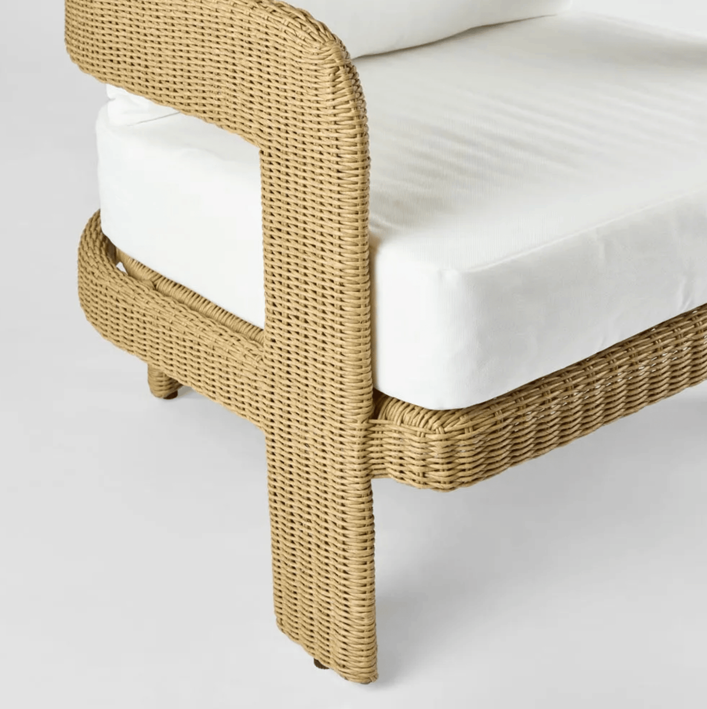 Twisted Wicker Outdoor Armchair