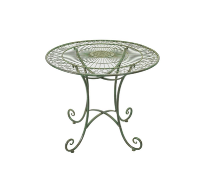Orangerie Folding Iron Table - Green